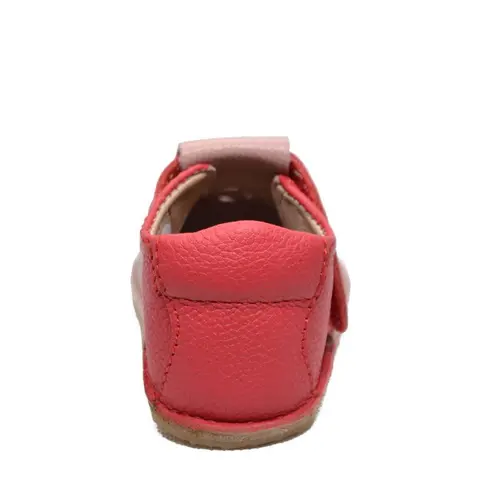 Sandale primi pasi cu scai, talpă flexibilă de cauciuc, perforatii mici, roz_RO-19-1-22_Pebebe