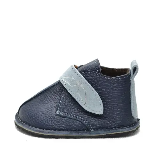Ghete primii pasi, captuseala textila, talpa felxibila, bleumarin- RO-112-4-23-By Pebebe