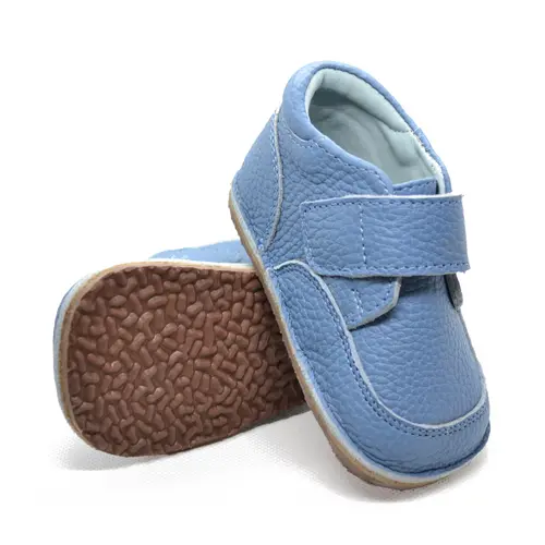 Ghete barefoot copii, din piele naturala cu scai si talpa din cauciuc, albastru, LUY- RO-14-albastru-23-By Pebebe Ghete barefoot copii, din piele naturala cu scai si talpa din cauciuc, albastru, LUY- RO-14-albastru-23-By Pebebe