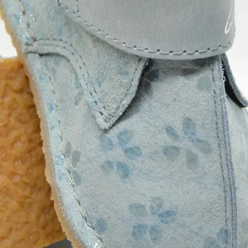 Ghete primii pasi, captuseala textila, talpa felxibila, bleu- RO-112-3-23-By Pebebe