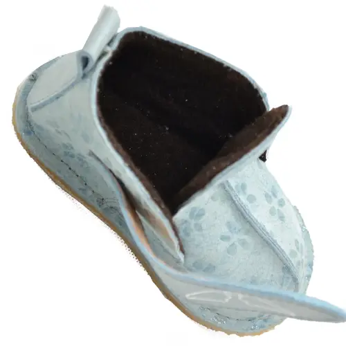 Ghete primii pasi, captuseala textila, talpa felxibila, bleu- RO-112-3-23-By Pebebe