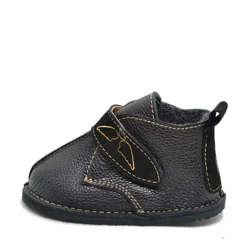 Ghete primii pasi, captuseala textila, talpa felxibila, negru - RO-112-8-23-