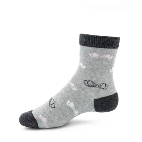 Sosete set 5 perechi, bumbac si elastan, fundite, modele asortate fete- 326-5-3-23-27-CISEROM