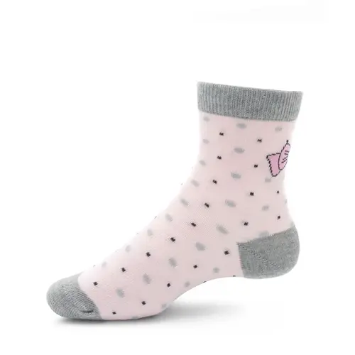 Sosete set 5 perechi, bumbac si elastan, fundite, modele asortate fete- 326-5-3-23-27-CISEROM