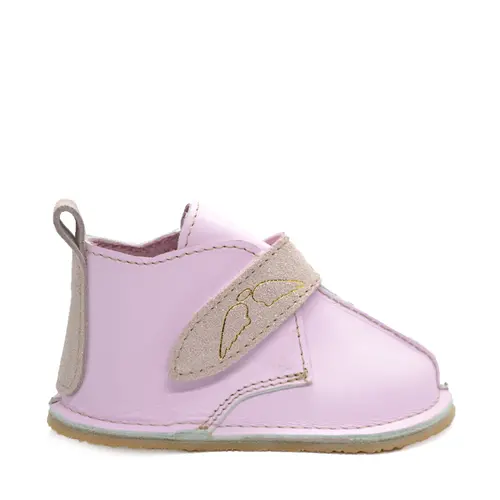 Ghete barefoot copii, piele naturala, talpa flexibila, roz deschis,- RO-104-roz-deschis-23-By Pebebe