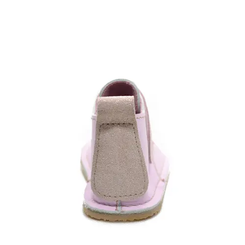 Ghete barefoot copii, piele naturala, talpa flexibila, roz deschis,- RO-104-roz-deschis-23-By Pebebe