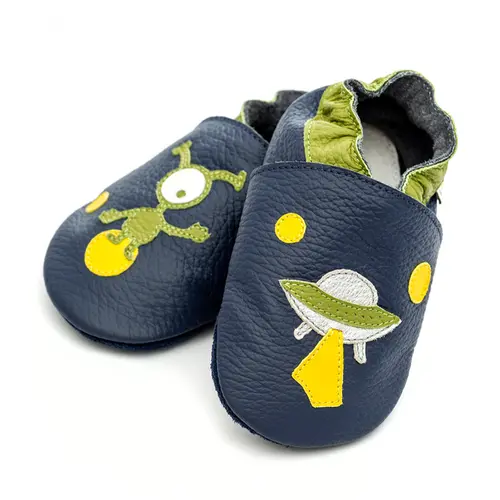 Pantofi de interior din piele naturala, talpa din piele intoarsa, UFO, Liliputi- 2006001012040-Liliputi Pantofi de interior din piele naturala, talpa din piele intoarsa, UFO, Liliputi- 2006001012040-Liliputi