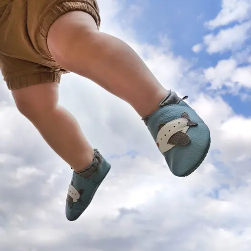 Pantofi de interior din piele naturala, talpa din piele antiderapanta, jumbo, Liliputi- 2006001013887-Liliputi