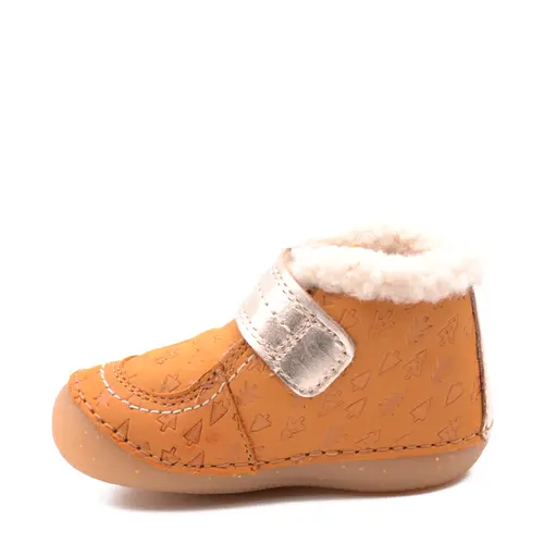 Ghete So Schuss, piele naturala, talpa flexibila, captuseala, maro cognac, Kickers- 909730-10-72-24-Kickers