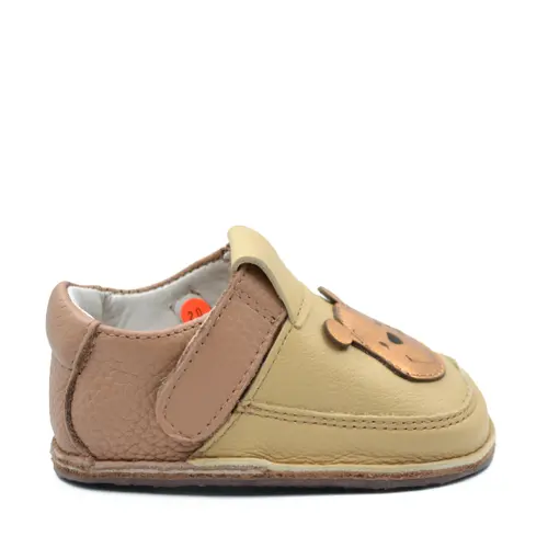 Pantofi barefoot copii, piele naturala, talpa flexibila, ursulet- RO-16-1-24-By Pebebe Pantofi barefoot copii, piele naturala, talpa flexibila, ursulet- RO-16-1-24-By Pebebe