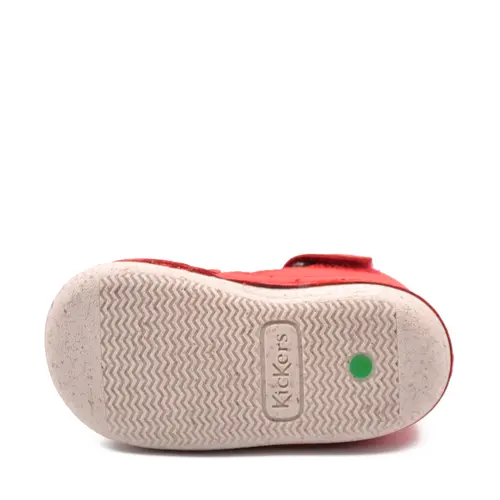 Pantofi Sonistreet, piele naturala si material textil, talpa flexibila, rosu, Kickers- 928060-10-4-25-Kickers Pantofi Sonistreet, piele naturala si material textil, talpa flexibila, rosu, Kickers- 928060-10-4-25-Kickers