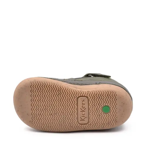 Pantofi Sonistreet, piele naturala si piele intoarsa, talpa flexibila, khaki, Kickers- 928062-10-20-25-Kickers Pantofi Sonistreet, piele naturala si piele intoarsa, talpa flexibila, khaki, Kickers- 928062-10-20-25-Kickers