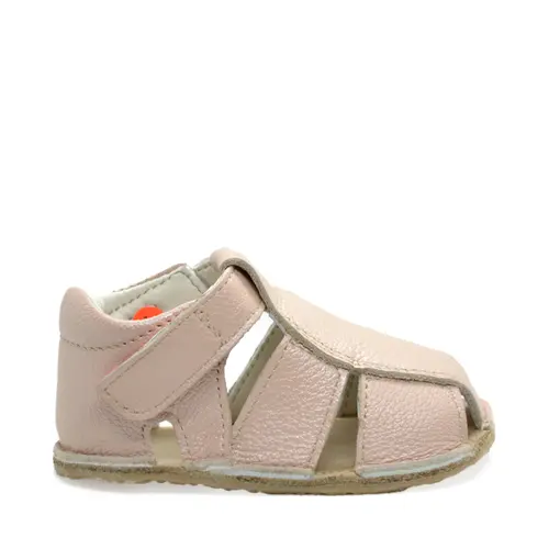 Sandale din piele naturală cu scai și talpă din cauciuc flexibil, roz pudra sidef, LUY- RO-12-4-24-By Pebebe Sandale din piele naturală cu scai și talpă din cauciuc flexibil, roz pudra sidef, LUY- RO-12-4-24-By Pebebe