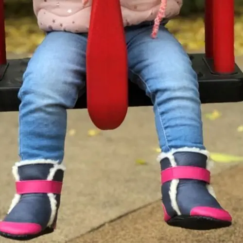 Cizme din piele naturala, talpa din piele antiderapanta, albastru, Aspen, Liliputi - 2006001043358-