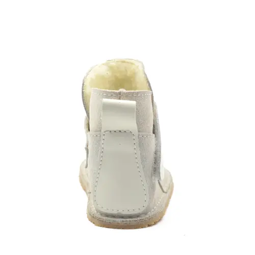 Cizme din piele pentru copii, talpa flexibila, imblanite, argintiu- RO-106-17-24-By Pebebe Cizme din piele pentru copii, talpa flexibila, imblanite, argintiu- RO-106-17-24-By Pebebe