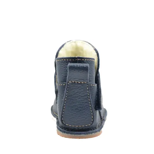 Cizme piele pentru copii, talpa flexibila, imblanite, albastru atlantic- RO-106-12-24-By Pebebe Cizme piele pentru copii, talpa flexibila, imblanite, albastru atlantic- RO-106-12-24-By Pebebe