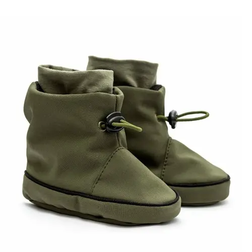 Cizme moi pentru bebelusi cu captuseala micropolara, ajustabile, Liliputi, Forest Green - 2006001060898-