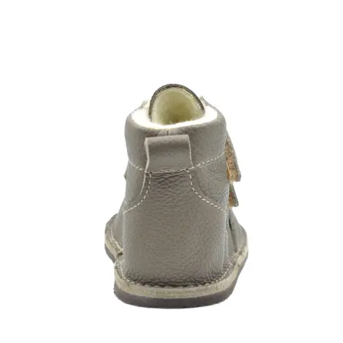 Ghete Barefoot, captuseala din blana, talpa felxibila, khaki- RO-114-6-24-By Pebebe Ghete Barefoot, captuseala din blana, talpa felxibila, khaki- RO-114-6-24-By Pebebe
