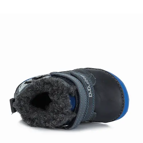 Ghete Barefoot, piele naturala, captusite, bleumarin, dinozaur, D.D.Step- W070-327-25-D.D. Step Ghete Barefoot, piele naturala, captusite, bleumarin, dinozaur, D.D.Step- W070-327-25-D.D. Step