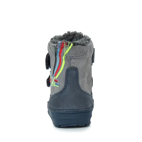 Ghete din piele naturala, captuseala din blana, bleumarin, avion, D.D.Step - W071-359A-25-