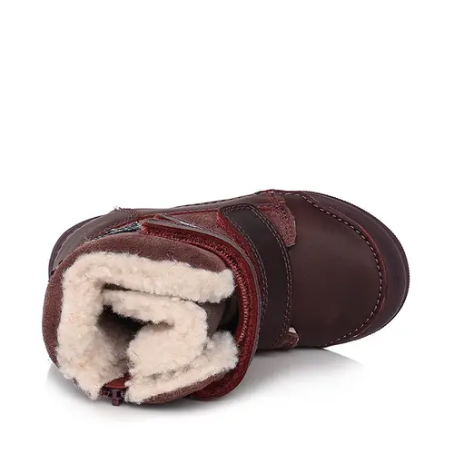 Ghete din piele naturala, captuseala,  grena, stelute, D.D.Step - W068-345AM-30-