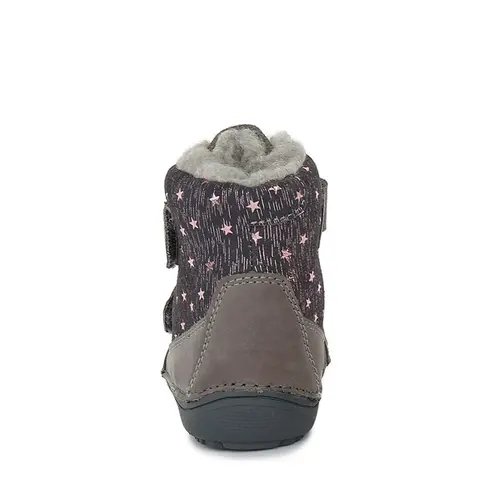 Ghete din piele naturala, captuseala,  gri inchis, stelute, D.D.Step- W063-333M-30-D.D. Step Ghete din piele naturala, captuseala,  gri inchis, stelute, D.D.Step- W063-333M-30-D.D. Step