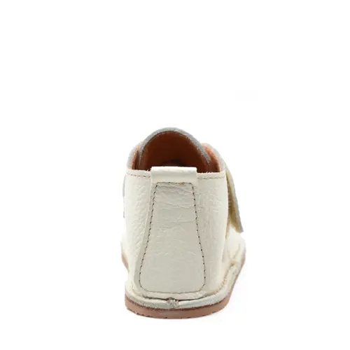 Ghete barefoot copii, piele naturala, talpa flexibila, crem, - RO-104-8-24-