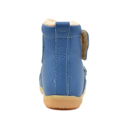 Ghete primii pasi, piele naturala, talpa flexibila, albastru, Mihaill - Ari-201-26-