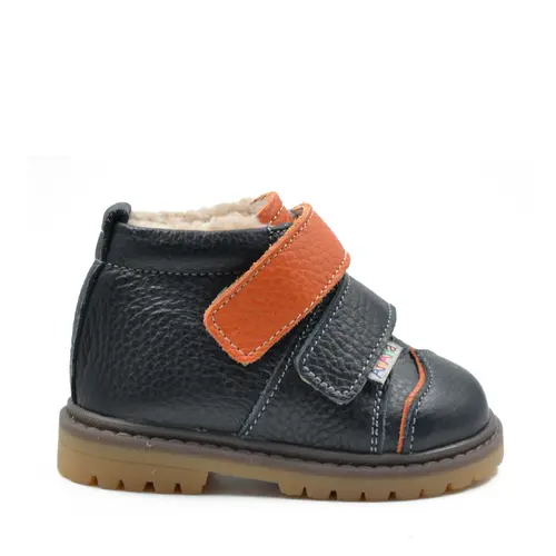 Ghete primii pasi, piele naturala, talpa flexibila, negru - Ari-208-1-20-