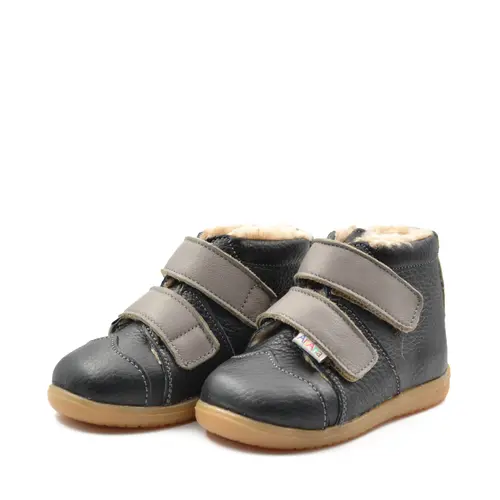 Ghete primii pasi, piele naturala, talpa flexibila, negru, Lukas - Ari-204-18-