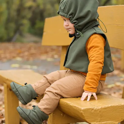 Cizme moi pentru bebelusi cu captuseala micropolara, ajustabile, Liliputi, Mango- 2006001060911-Liliputi