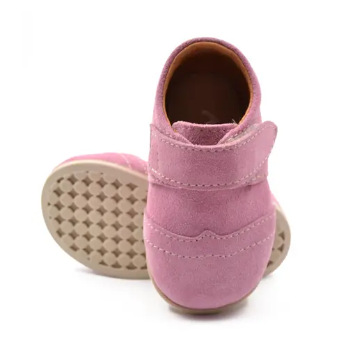 Pantofi copii, piele naturala, Oxford, talpa flexibila, roz, Baby Lux- RO-400-2-25-By Pebebe