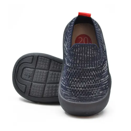 Pantofi Kick Easy, material textil, talpa flexibila, bleumarin, Kickers- 878461-10-10-24-Kickers