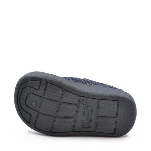 Pantofi Kick Easy, material textil, talpa flexibila, bleumarin, Kickers- 878461-10-10-24-Kickers