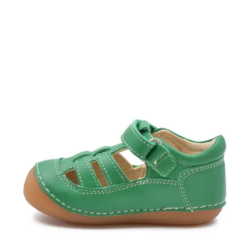 Sandale Sushy, piele naturala, talpa flexibila, verde, Kickers- 611084-10-6-25-Kickers Sandale Sushy, piele naturala, talpa flexibila, verde, Kickers- 611084-10-6-25-Kickers