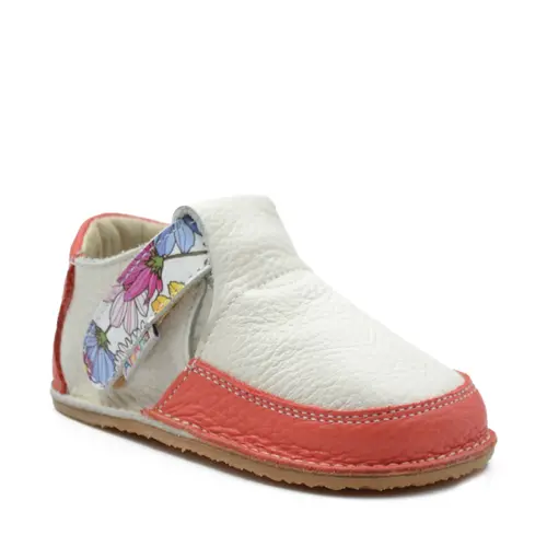 Pantofi barefoot, primii pasi, piele naturala, talpa flexibila, alb unt, Eliza- Ari-020-1-17-Ariana Baby Shoes