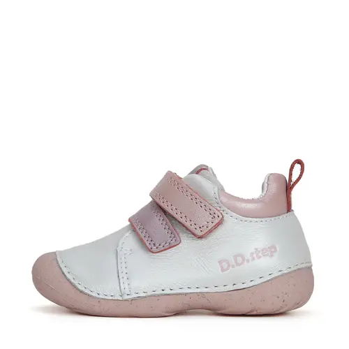 Pantofi din piele naturala, D.D.Step, alb- S015-41509C-24-D.D. Step