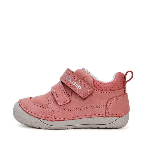 Pantofi fete, piele naturala, barefoot, roz inchis, D.D.Step- S070-41351C-25-D.D. Step