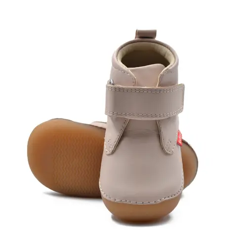 Ghete Sabio, piele naturala, talpa flexibila, roz deschis, Kickers- 584348-10-131-24-Kickers