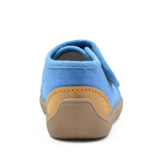 Pantofi barefoot copii, material textil, Elf Pascal, albastru, rechin, Bar3foot- 2BE4/3R-25-Bar3foot