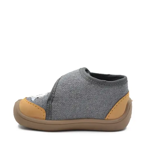 Pantofi barefoot copii, material textil, Elf Pascal, gri inchis, rechin, Bar3foot- 2BE4/4R-21-Bar3foot