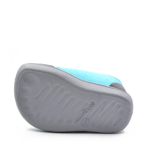 Pantofi barefoot copii, material textil, Elf Pascal, turcoaz, pisica, Bar3foot- 2BE4/5R-21-Bar3foot
