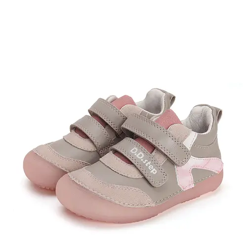Pantofi Barefoot piele, scai, gri-roz, D.D.Step- S063-41948BM-30-D.D. Step Pantofi Barefoot piele, scai, gri-roz, D.D.Step- S063-41948BM-30-D.D. Step