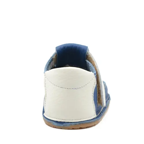 Pantofi barefoot, primii pasi, piele naturala, talpa flexibila, albastru maya, Ecuador- Ari-020-4-17-Ariana Baby Shoes
