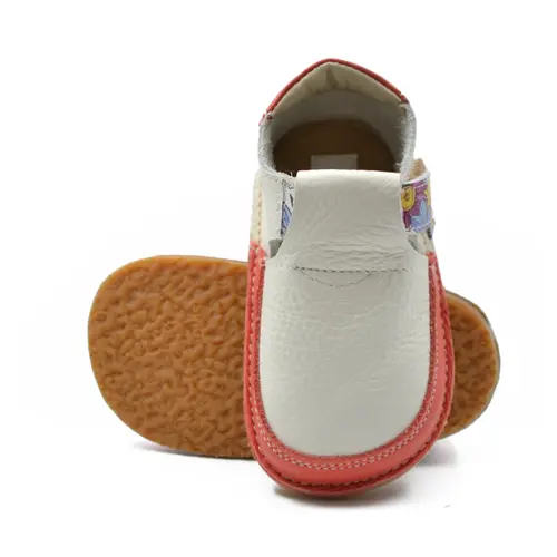 Pantofi barefoot, primii pasi, piele naturala, talpa flexibila, alb unt, Eliza- Ari-020-1-17-Ariana Baby Shoes Pantofi barefoot, primii pasi, piele naturala, talpa flexibila, alb unt, Eliza- Ari-020-1-17-Ariana Baby Shoes