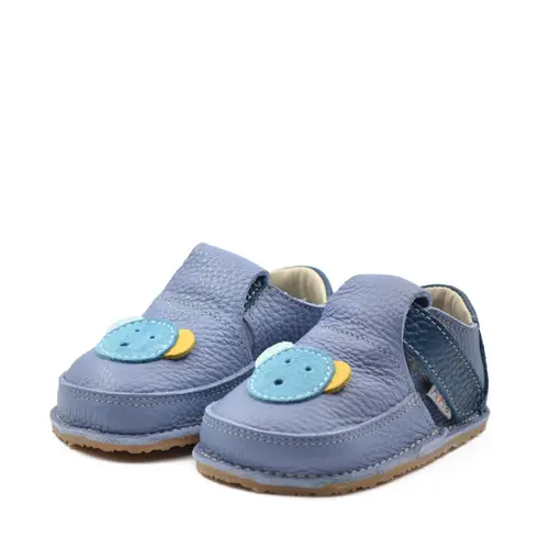 Pantofi barefoot, primii pasi, piele naturala, talpa flexibila, albastru, ursulet, Happy Koala- Ari-009-17-Ariana Baby Shoes Pantofi barefoot, primii pasi, piele naturala, talpa flexibila, albastru, ursulet, Happy Koala- Ari-009-17-Ariana Baby Shoes
