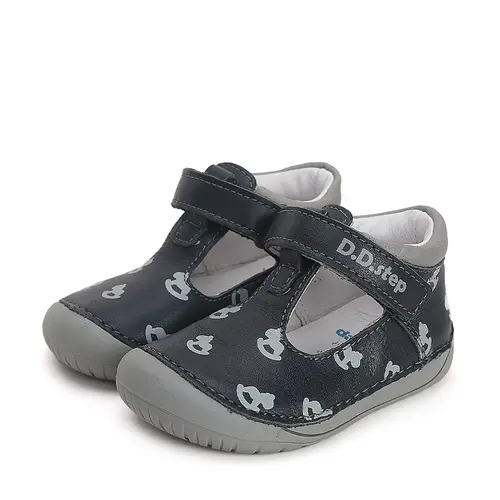 Pantofi decupati, piele naturala, primii pași, Barefoot, bleumarin, calut, D.D.Step- H070-41464A-25-D.D. Step Pantofi decupati, piele naturala, primii pași, Barefoot, bleumarin, calut, D.D.Step- H070-41464A-25-D.D. Step
