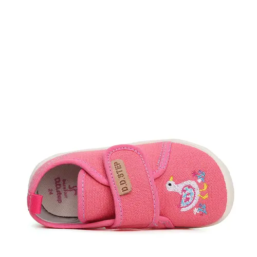 Pantofi interior, material textil, roz, ratusca, D.D.Step- CSG-41901M-31-D.D. Step