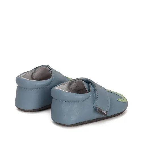 Pantofi primii pasi, interior,  piele naturala, albastru, crocodil, D.D.Step- K1596-41603-22/23-D.D. Step Pantofi primii pasi, interior,  piele naturala, albastru, crocodil, D.D.Step- K1596-41603-22/23-D.D. Step