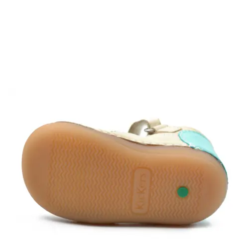 Sandale Sushy, piele naturala, talpa flexibila, bej albastru, Kickers- 611086-10-111-25-Kickers Sandale Sushy, piele naturala, talpa flexibila, bej albastru, Kickers- 611086-10-111-25-Kickers